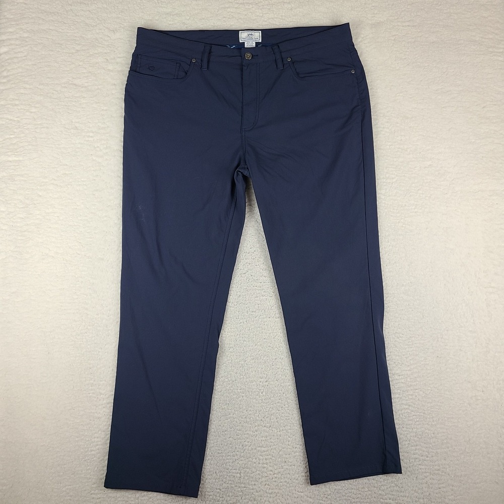 Southern Tide Pants Mens 40x30 Blue Navy Activewear Performance Tech Golf HEMMED